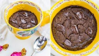 2 Minute Healthy Microwavable Mug Brownie Recipe