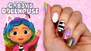 Nail These CAT-TASTIC Designs with Gabby | Nail Art DIY | GABBY'S DOLLHOUSE