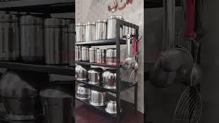 Multipurpose standing 4 tier kitchen rack | kitchen organizer | seasoning storage | kitchen spice