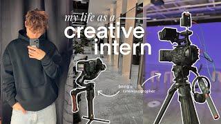 a week in my life as a creative intern | productive vlog, getting sick, going to the city