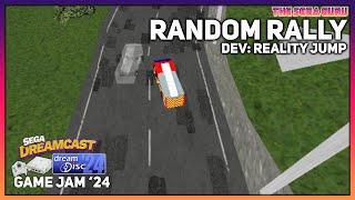 Random Rally Suburban Trail for Sega Dreamcast - Dreamcast Disc Game Jam 24 Entry