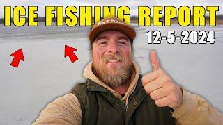 Ice Fishing Report Oakland County Michigan ⎮12/5/2024