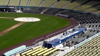 Dodger Stadium Renovations 3-23-13 Saturday LA Dodgers Construction 2012-2013, 6 Days Left