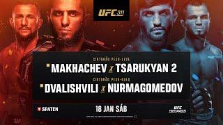 UFC 311: Makhachev x Tsarukyan 2 | 18 de janeiro | UFC Fight Pass