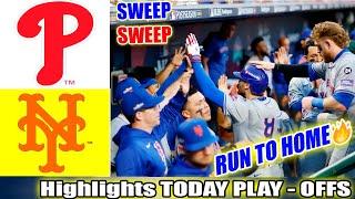 Phillies Vs. Mets GAME Highlights 10/08 MLB Season PLAY - OFFS 2024