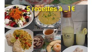 Une journée dans mon assiette petit budget recette healthy/repas équilibrés riches en protéine à _1€