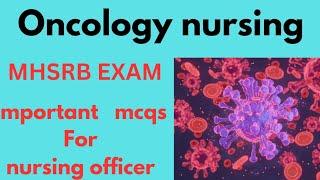 RRB 2024 NURSING SUPERINTENDENT EXAM PREPARATION-on subject oncology nursing MSN 2