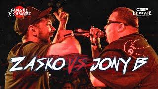 ZASKO vs JONY BELTRÁN (EXHIBICIÓN) - SANGRE X SANGRE Vol. 2 #freestylerap #zasko #jonyb #campleague