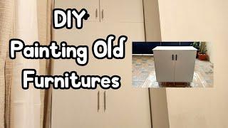 DIY Repainting Old Cabinets 