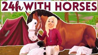 24 HOURS With My Horses Challenge: CAMPING! II Star Stable Realistic Roleplay