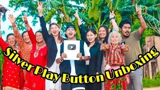 SILVER  PLAY  BUTTON  UNBOXING _ CELEBRATION  WITH  FAMILY _ SUNDAR  GHALAN _  VLOG