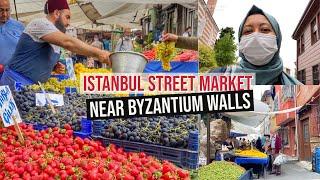 Istanbul Street Market Near Byzantium Walls - Shop With Me