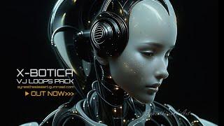 "X-BOTICA" Exotic robots Visuals for Epic moments. VJ loops  #aivisuals #vjloops #VJpackage