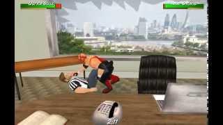 Wrestling Revolution 3D: Thrown Through Office Window