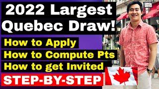 2022 QUEBEC LARGEST DRAW & HOW TO APPLY TO QSWP | ZT CANADA