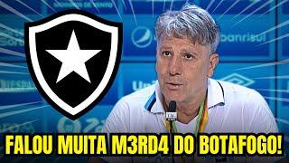 URGENTE! RENATO GAUCHO MENOSPREZA BOTAFOGO ANTES DE PARTIDA PELO BRASILEIRÃO!