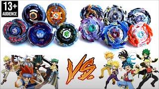 4 SEASONS BLADERS vs GOD BEYBLADE BURST EVOLUTION |TEAM BATTLE OF GENERATIONS:4D METAL vs GOD LAYERS