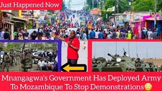 Mnangagwa's Government Has Deployed Army To Mozambique To Stop Demonstrations