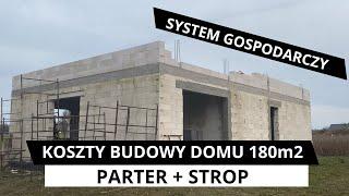 KOSZTY BUDOWY DOMU 180m2 - system gospodarczy