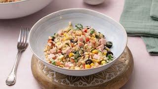 Fresh and Crunchy Italian Rice Salad Recipe