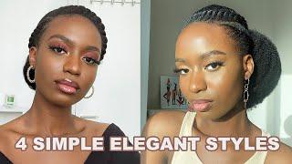 SIMPLE & EASY NATURAL HAIRSTYLES ON NATURAL HAIR 2021 COMPILATION WITH EXTENSIONS