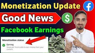 Good News  Fb Monetization New Update | You are Able to Earn Money From Your Content