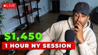 Making $1,450 Live Trading The  NY Session