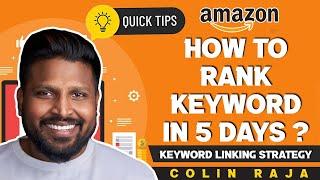 Mastering Amazon Keyword Linking Strategy for Rapid Ranking in 5 Days! #amazon  #keywords  #hacks