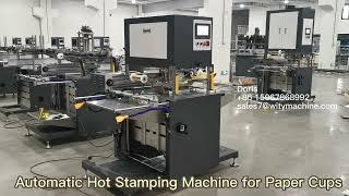 Automatic Foil Stamping Foil Printing Machine for Paper Cups