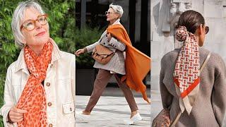 9 Simple Tips on How to Wear Scarves for a Chic and Elegant Style | Natural Fashion for Women Over60