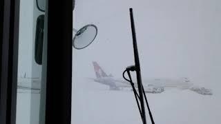 Snow day at New Chitose Airport.