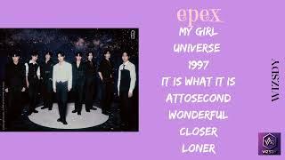 EPEX (이펙스) - 2ND ALBUM [YOUTH CHAPTER 2: YOUTH DEFICIENCY] PLAYLIST