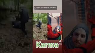 #revenge from #karma #tree in the #woods #forest #funny #fail