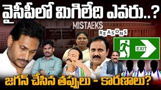 YSRCP Mistake and reasons: వైసీపీలో మిగిలేది ఎవరు..? జగన్ చేసిన తప్పులు - కారణాలు? | AP 175