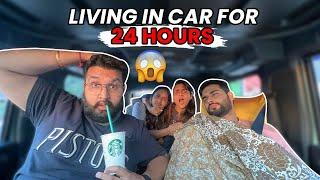 Living Inside A CAR For 24 Hours Challenge  | OMG Vlogs