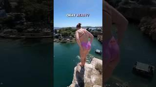 CLIFF DIVING IN GREECE  #bravegang #molly #carlson