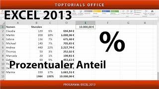 Prozentualen Anteil berechnen (Excel)