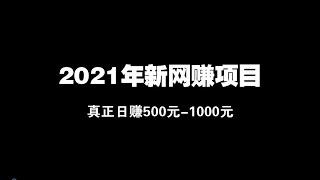 2021年最新网赚项目，日赚500元-1000元，可无人值守挂机赚钱