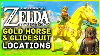 Zelda Tears Of The Kingdom - How To Get The GOLDEN Horse & Glide Set Armor Location Guide!