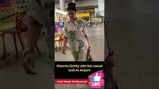 Shamita Shetty with her casual look At Airport #shamitashetty #shorts #short #trending #viral #bolly