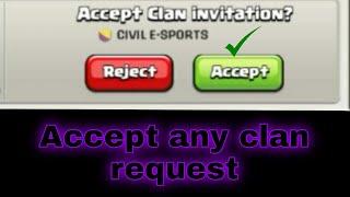 How to accept or reject clan invites.