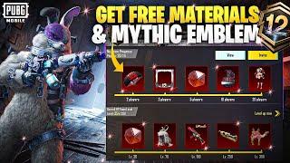 Get Free Material & Mythic Emblem | A12 Royal Pass Maxed Out | PUBGM