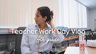 Teacher Workday Vlog | 4th grade, hurricane update, teaching is hard