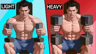 Light Weights vs Heavy Weights: Which Builds More Muscle?