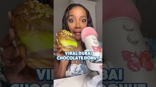  Viral Dubai Chocolate Donut  #asmr #foodie #dubai #chocolate #mukbang