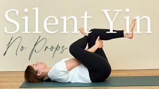 1-Hour Silent Yin Yoga Practice | Deep Full-Body Stretch with Minimal Cues | No Props Needed