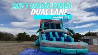 20ft Good Vibes Dual Lane Slide