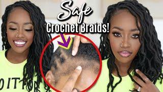 BLACK-OWNED! SAFE 30 Min Install Crochet Braids 4 Thin/Fine Hair, Mix Braid Pattern | MARY K. BELLA