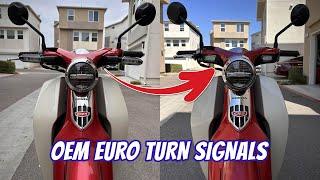 Honda Super Cub C125 OEM Euro Turn Signal Installation + ASV Lever