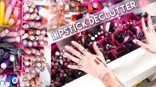 Makeup Storage! Lipstick Collection Decluttering & Organization 2017 | KristenLeanneStyle